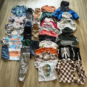 Huge bundle 39 pieces toddler boy 2T 3T clothes pants shorts tops jacket pjs